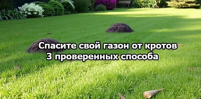как гуманно избавиться от кротов: три эффективных метода для вашего сада