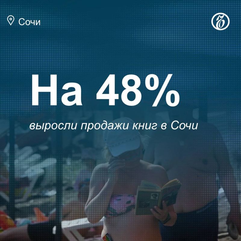 В сентябре 2025 года в Сочи продажи книг на платформе «Авито» выросли на 48% по сравнению с аналогичным периодом прошлого года