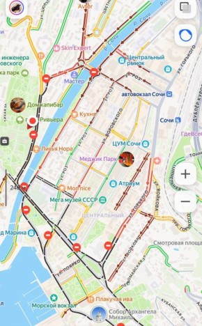 Ну что, сочинцы, успели доехать до места назначения до того, как дороги перекрыли? Если нет - держитесь