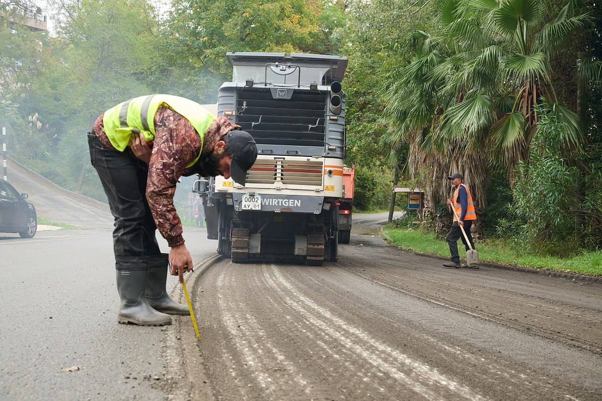 Сухумское шоссе в Сочи — наконец-то в ремонте!
