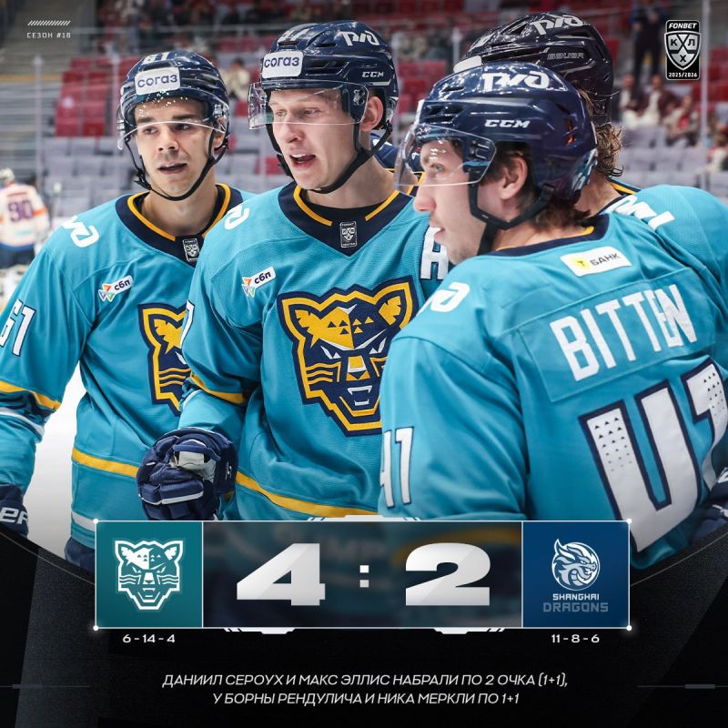 Аутсайдер КХЛ одержал вторую победу в 15 последних матчах