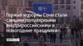 Новогодние каникулы в горах Красной Поляны планируют провести 67% путешественников