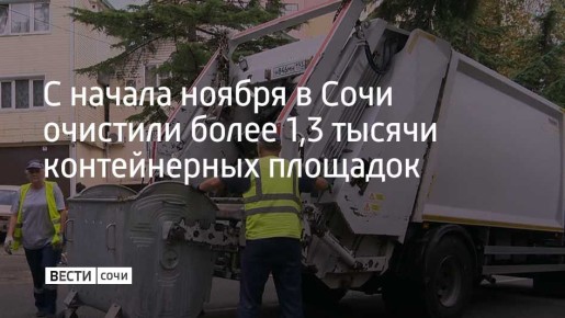 От скопившихся отходов очищено 1,3 тысячи контейнерных площадок