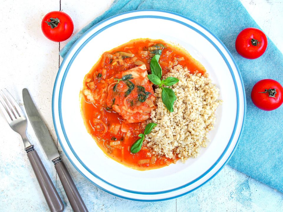 Обжаренная треска в нежном белом вине