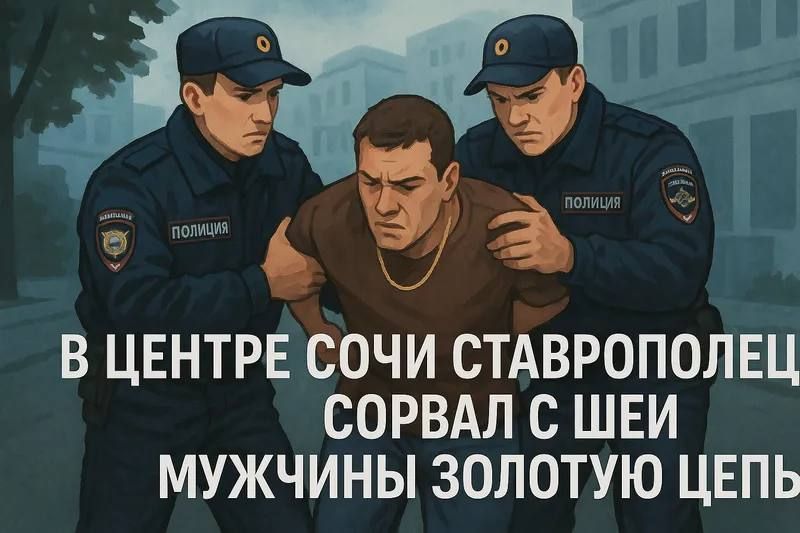 В Сочи полиция раскрыла грабеж: злоумышленник успел сдать часть золота в ломбард