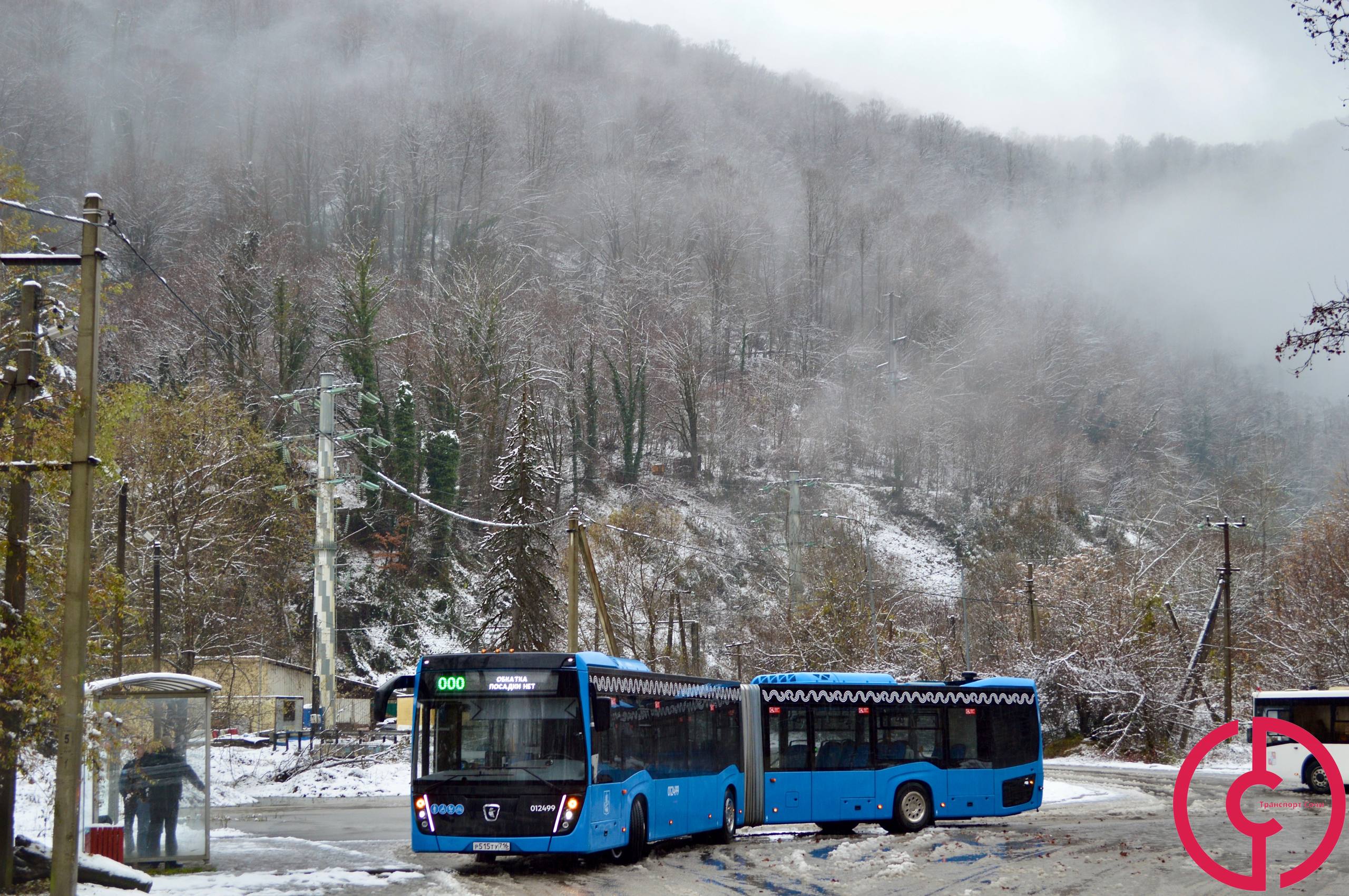 «Гармошка» тем временем добралась до снежных гор Красной Поляны