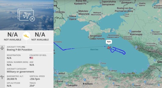 ���������� ����� �������� � ׸���� ���� ��������� Boeing P-8A Poseidon