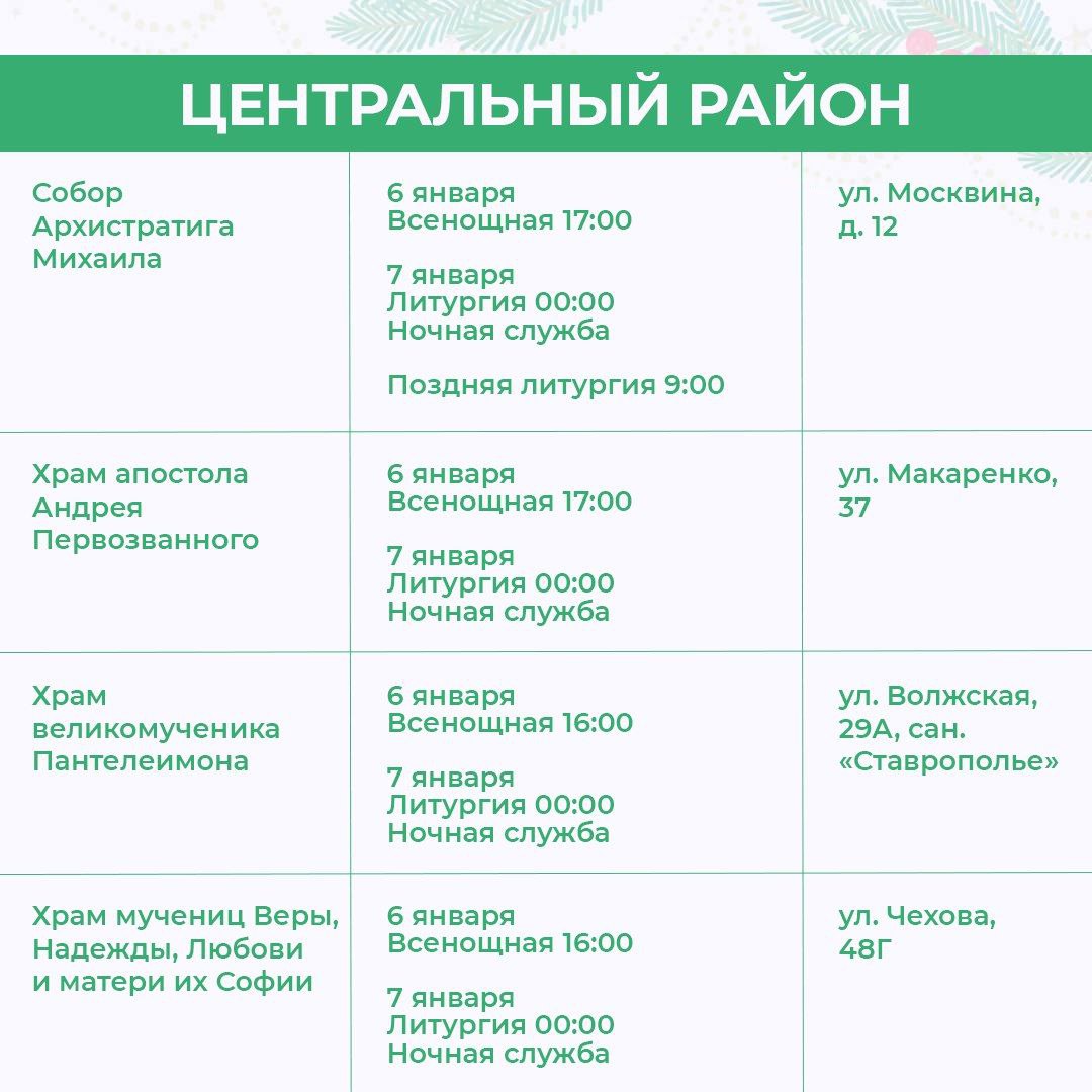 В Рождество дневные богослужения проведут во всех 37 храмах Сочи В Рождество дневные богослужения проведут во всех 37 храмах Сочи