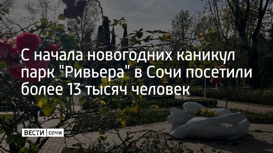 Парк "Ривьера" стал одним из самых популярных мест для семейного отдыха на новогодних праздниках