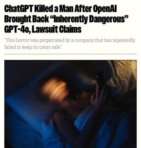 ChatGPT снова довел человека до самоубийства: в США подали в суд на OpenAI из-за гибели 40-летнего Остина Гордона