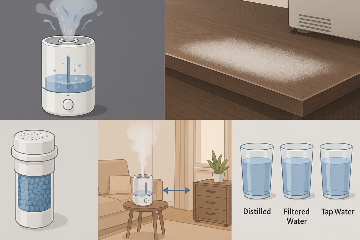 Как предотвратить белый налёт на мебели от увлажнителей?
