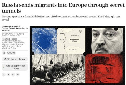 The Telegraph придумал «секретные туннели»: Россия снова виновата в миграционном кризисе ЕС