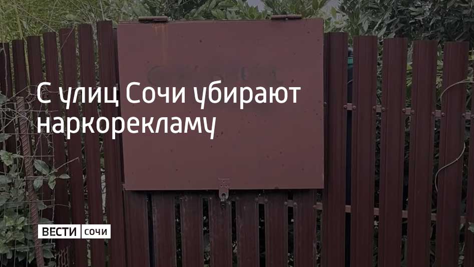 Сотрудники УВД по городу Сочи, администрации и волонтеры отряда "Сова" регулярно проводят рейды по ликвидации трафаретов, которые рекламируют интернет-магазины запрещенных веществ