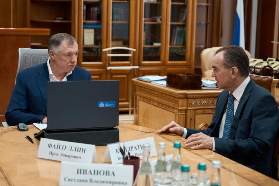 Марат Хуснуллин: Провел рабочее совещание по развитию Краснодарского края