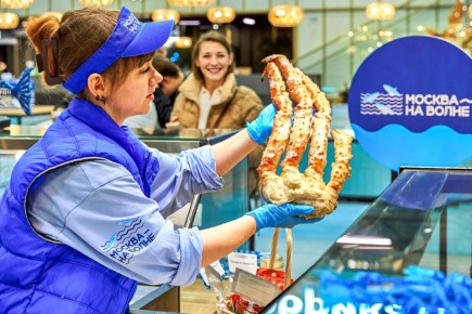 На рынках Москвы стартует акция со скидками на крабовое мясо