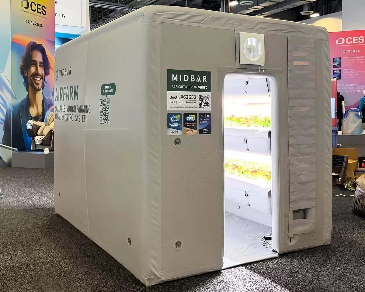 Совершенно новая концепция: надувная ферма revolutionizes агрономию в пустыне