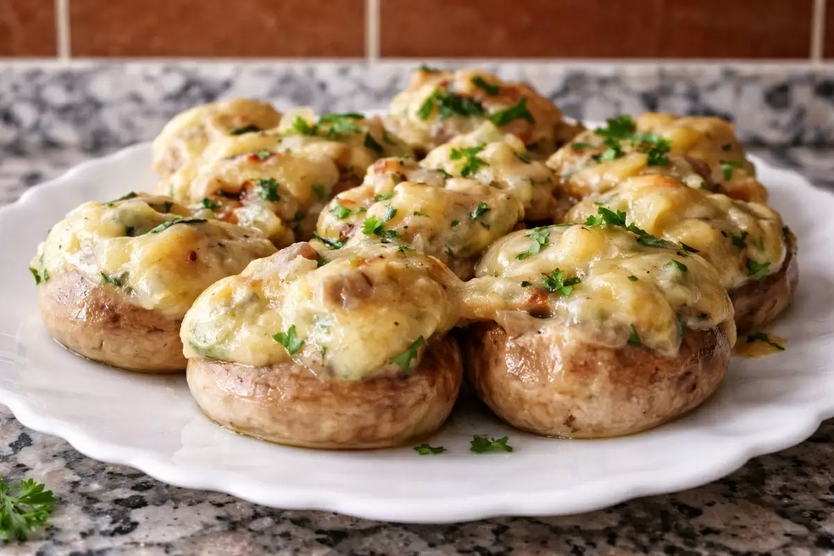 Фаршированные шампиньоны: идеальная закуска для любого стола