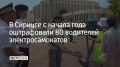 На федеральной территории Сириус в Сочи с начала года оштрафовали 80 водителей электросамокатов