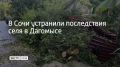 В Дагомысе ликвидировали последствия схода селя на федеральной трассе, а также на улице Гайдара и Батумском шоссе, рассказали в сочинском МЦУ