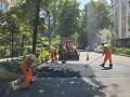 В Сочи готовят улицы возле школ и детских садов к началу учебного года