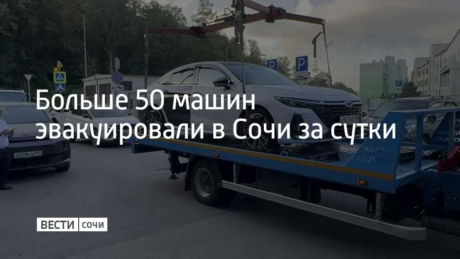 С 1 сентября на курорте усилили эвакуацию машин, которые припарковывают с нарушениями правил дорожного движения, сообщили в администрации Сочи