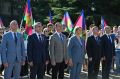 В Сочи торжественно подняли Флаг Краснодарского края.